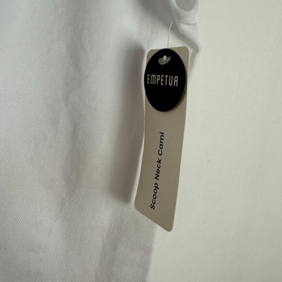 NWT Shapermint Empetua Scoop Neck Cami Top White Size XL NEW - Picture 5 of 9